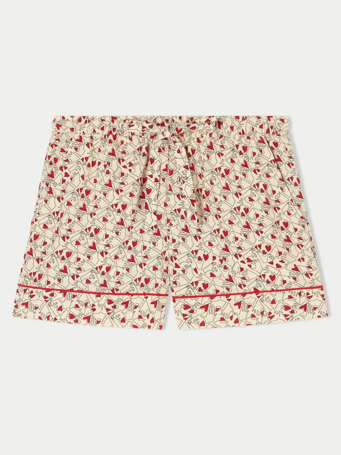 Jigsaw Pyjamas and Loungewear Women Valentine Pyjama Short Cream