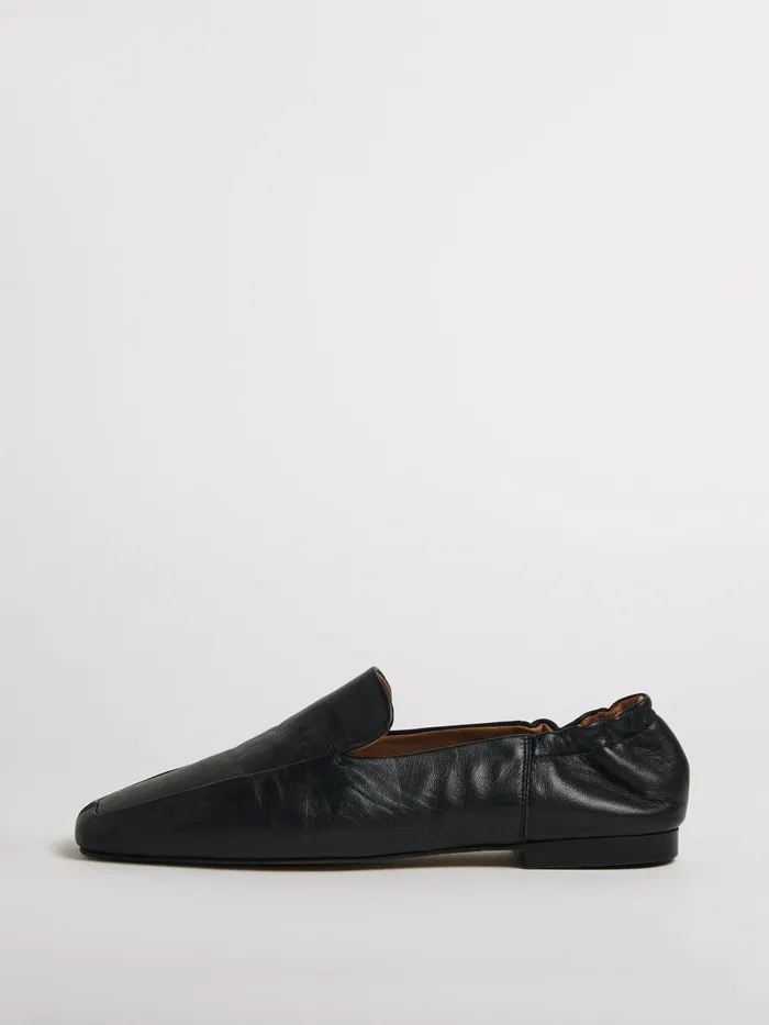 Jigsaw Shoes and Sandals Women Chester Soft Leather Loafers Black