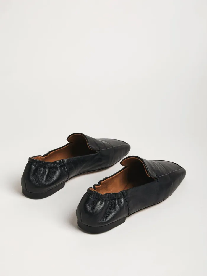 Jigsaw Shoes and Sandals Women Chester Soft Leather Loafers Black