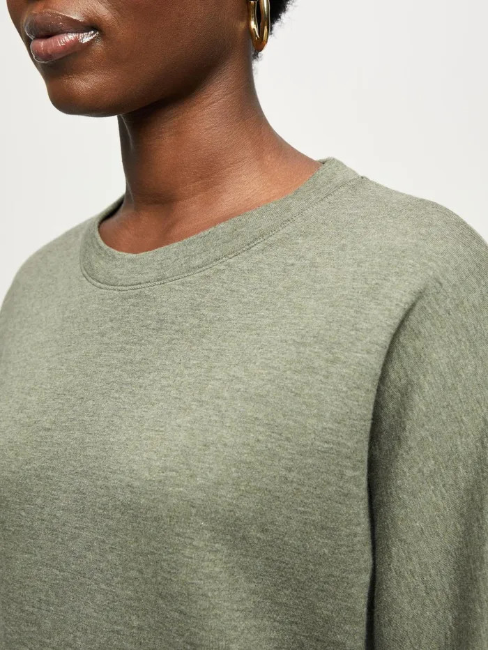 Jigsaw Tshirts Women Double Face Jersey Jumper Green