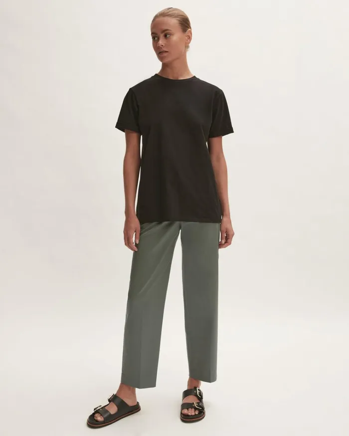 Jigsaw Tshirts Women Hove Cotton Boyfriend Tee Black