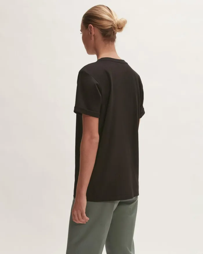 Jigsaw Tshirts Women Hove Cotton Boyfriend Tee Black