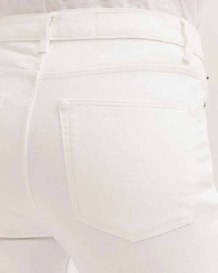 Jigsaw Trousers Women 30 Inch Hayne Slim Leg Jean White