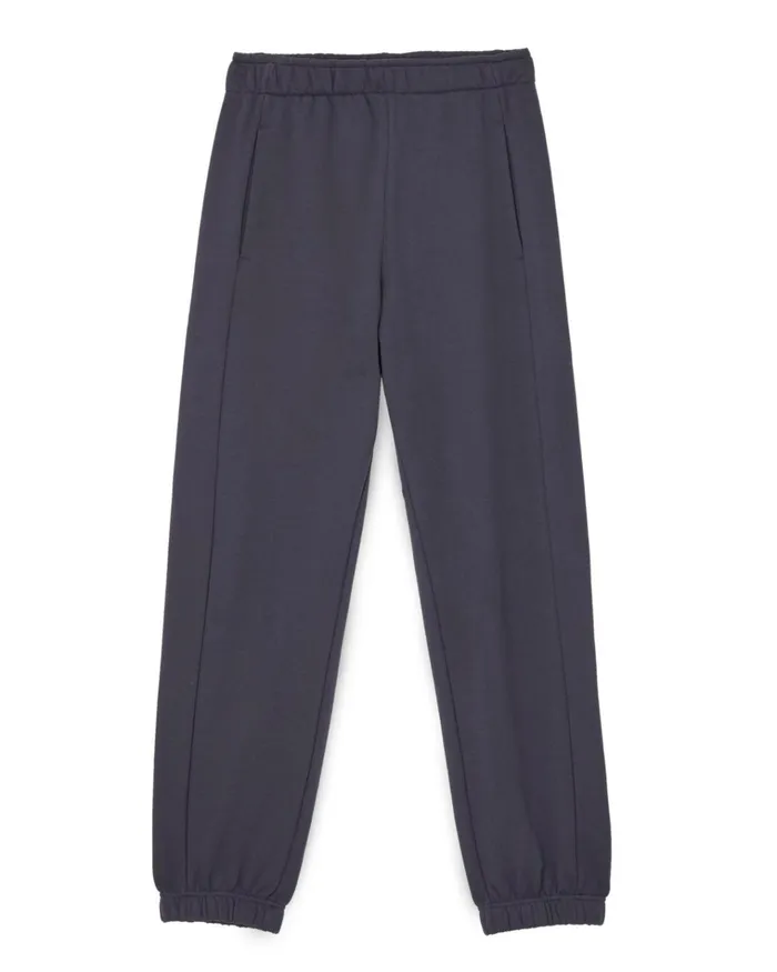 Jigsaw Trousers Women Cotton Trackpants Grey