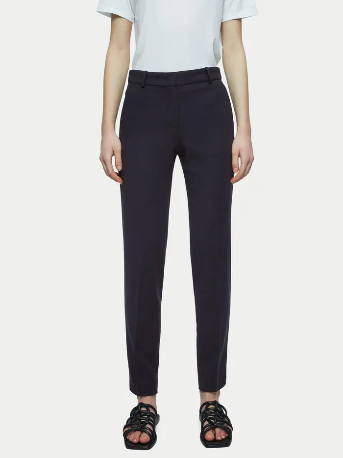 Jigsaw Trousers Women Fluid Twill Palmer Trouser Black