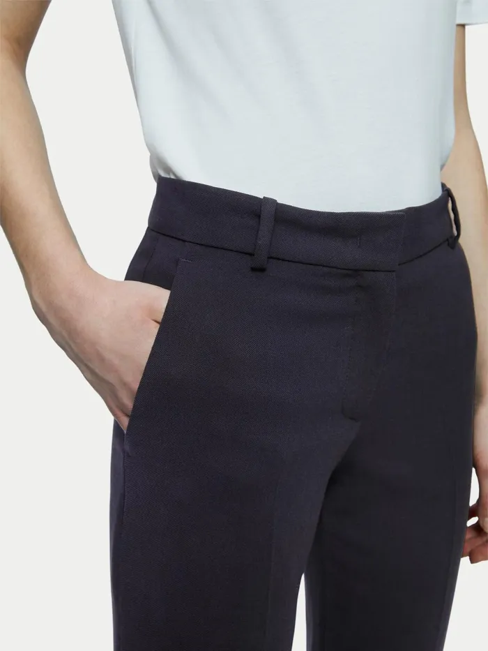 Jigsaw Trousers Women Fluid Twill Palmer Trouser Black