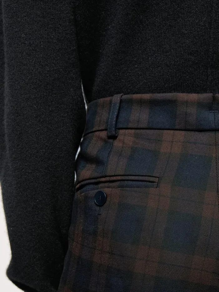 Jigsaw Trousers Women Mulberry Check Paris Trouser Purple