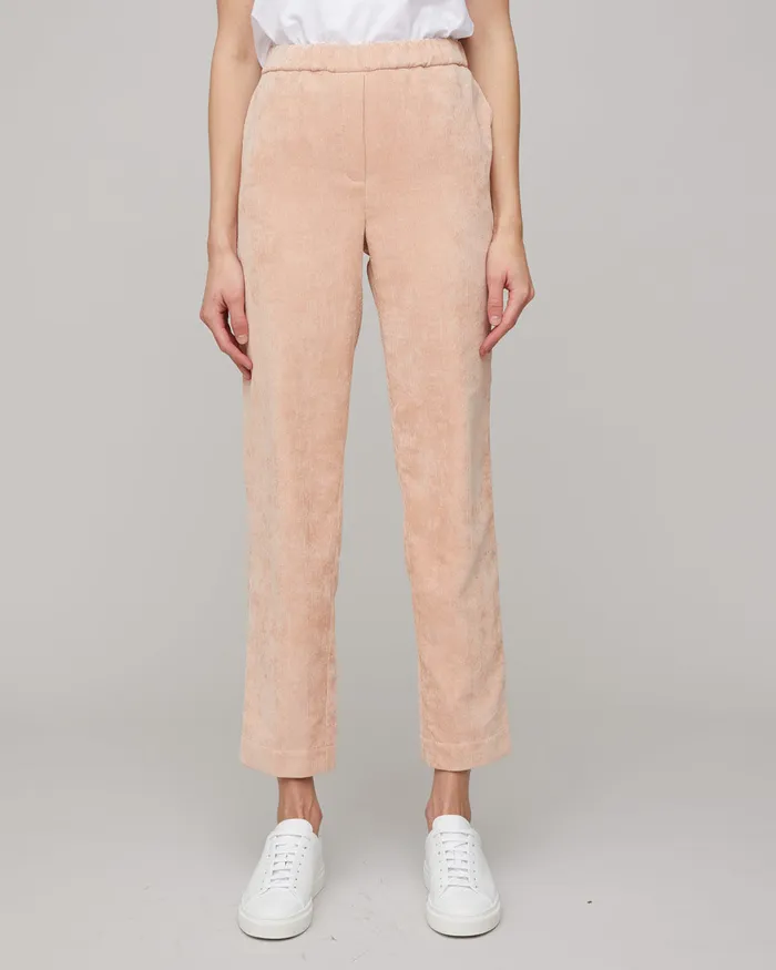 Jigsaw Trousers Women Soft Cord Summer Trouser Orange