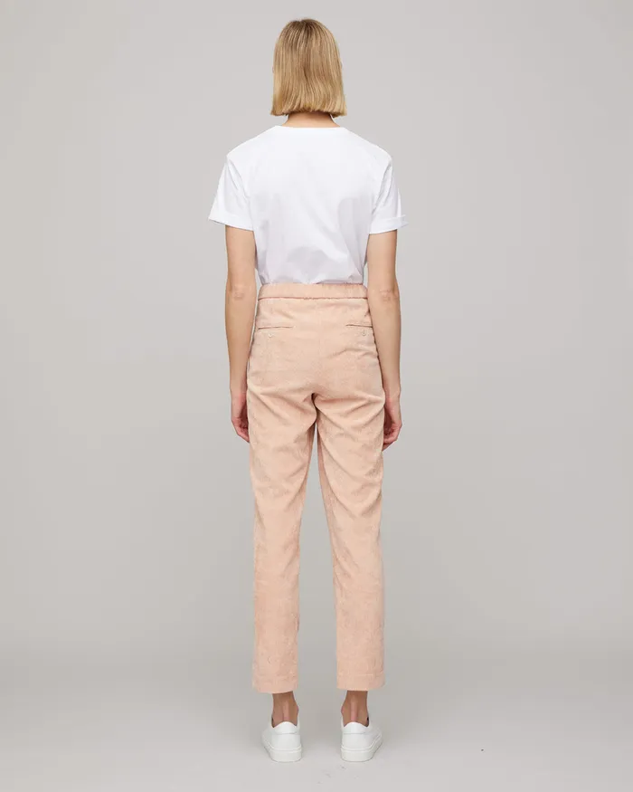 Jigsaw Trousers Women Soft Cord Summer Trouser Orange