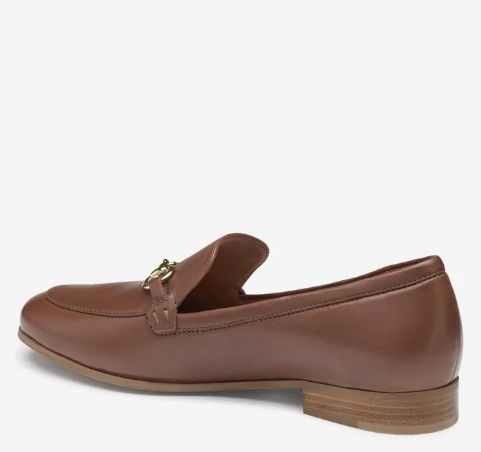 Johnston and Murphy Ali Bit Loafer Cognac Glove Leather Women Mules and Loafers Johnston and Murphy Ali Bit Loafer Cognac Glove Leather Women Mules and Loafers