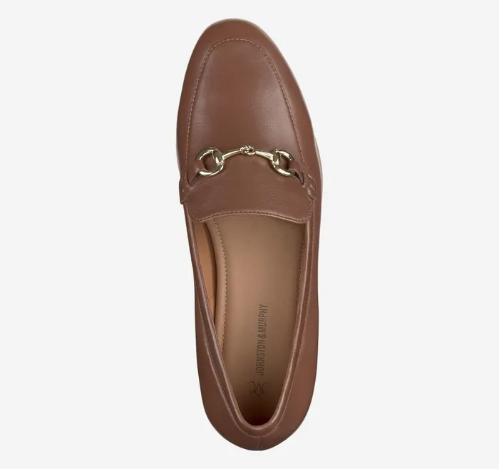 Johnston and Murphy Ali Bit Loafer Cognac Glove Leather Women Mules and Loafers Johnston and Murphy Ali Bit Loafer Cognac Glove Leather Women Mules and Loafers
