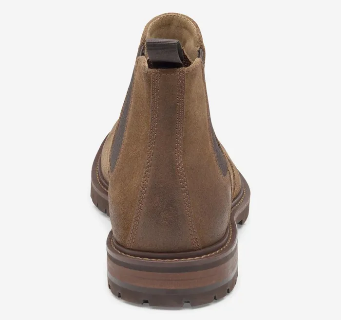 Johnston and Murphy Barrett Chelsea Boot Tan Oiled Suede Men Boots