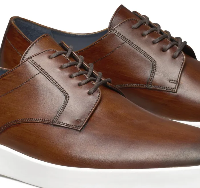 Johnston and Murphy Bolivar Plain Toe Brown Italian Calfskin Men Dress Classics Johnston and Murphy Bolivar Plain Toe Brown Italian Calfskin Men Dress Classics