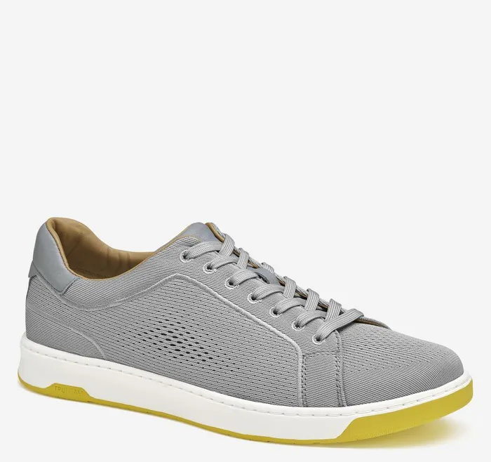 Johnston and Murphy Daxton Knit LaceUp Gray Knit Men Sneakers