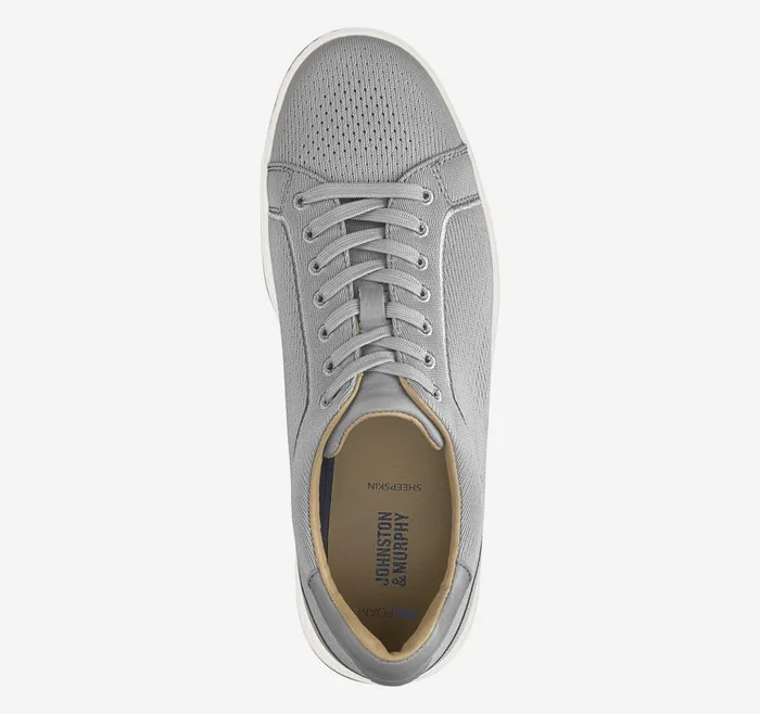 Johnston and Murphy Daxton Knit LaceUp Gray Knit Men Sneakers Johnston and Murphy Daxton Knit LaceUp Gray Knit Men Sneakers