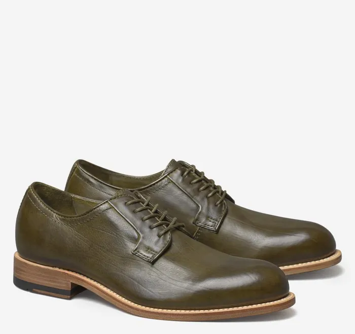 Johnston and Murphy Dudley Plain Toe Olive Dipdyed Calfskin Men Dress Classics Johnston and Murphy Dudley Plain Toe Olive Dipdyed Calfskin Men Dress Classics