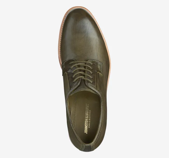 Johnston and Murphy Dudley Plain Toe Olive Dipdyed Calfskin Men Dress Classics Johnston and Murphy Dudley Plain Toe Olive Dipdyed Calfskin Men Dress Classics