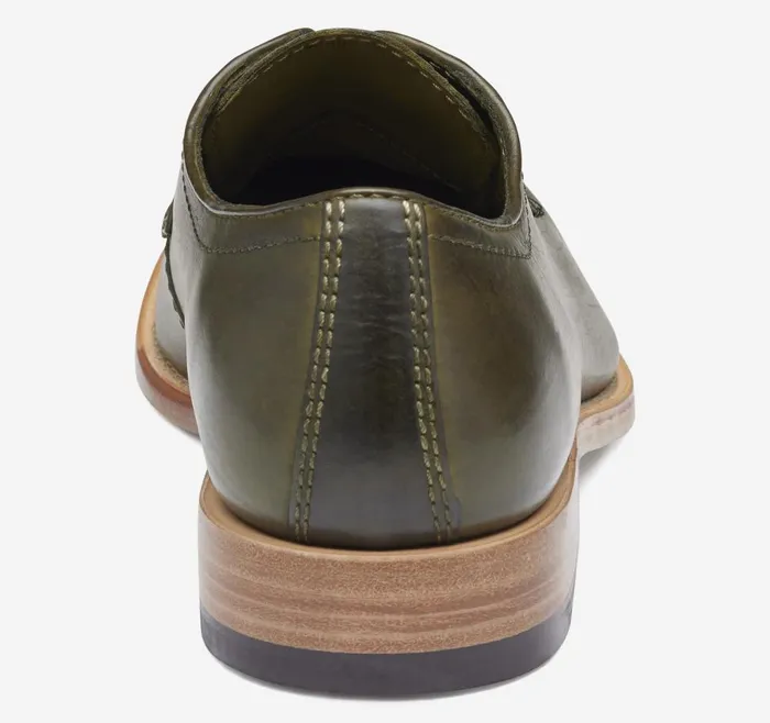 Johnston and Murphy Dudley Plain Toe Olive Dipdyed Calfskin Men Dress Classics Johnston and Murphy Dudley Plain Toe Olive Dipdyed Calfskin Men Dress Classics