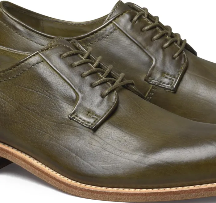 Johnston and Murphy Dudley Plain Toe Olive Dipdyed Calfskin Men Dress Classics Johnston and Murphy Dudley Plain Toe Olive Dipdyed Calfskin Men Dress Classics