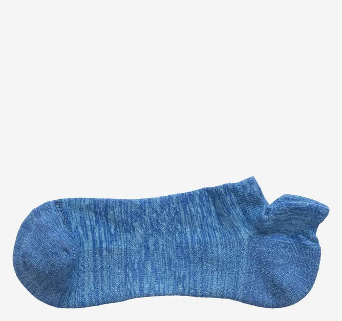 Johnston and Murphy First In Comfort Ankle Socks Blue Spacedye Men Socks
