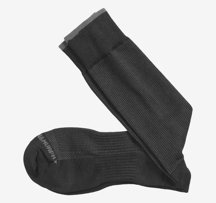 Johnston and Murphy First In Comfort Classic Pin Dot Socks Black Men Socks
