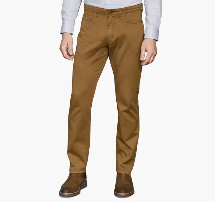 Johnston and Murphy FivePocket Pants Camel Men Pants and Jeans