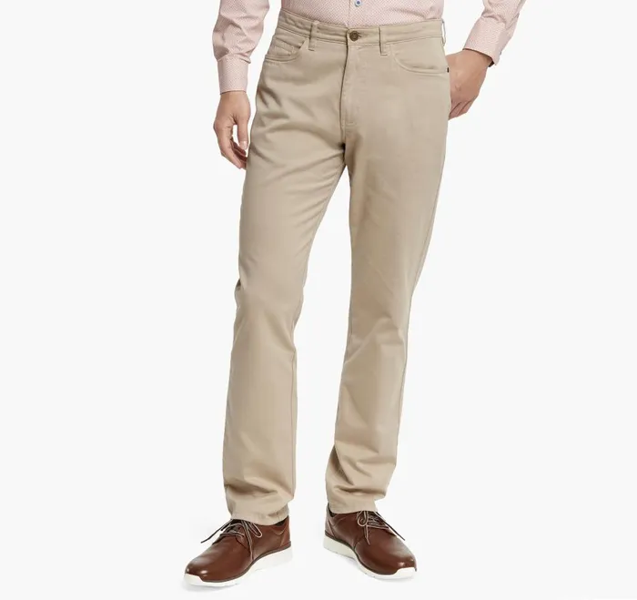 Johnston and Murphy FivePocket Pants Khaki Men Pants and Jeans