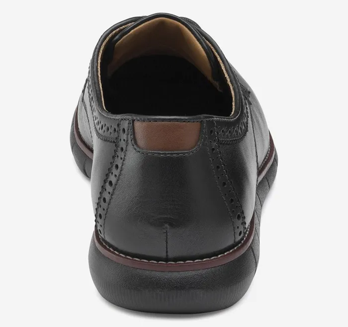 Johnston and Murphy Holden Plain Toe Black Full Grainblack Sole Men LaceUps
