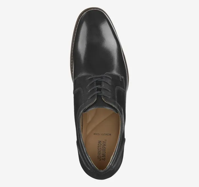 Johnston and Murphy Lewis Plain Toe Black Full Grain Men Dress Classics Johnston and Murphy Lewis Plain Toe Black Full Grain Men Dress Classics