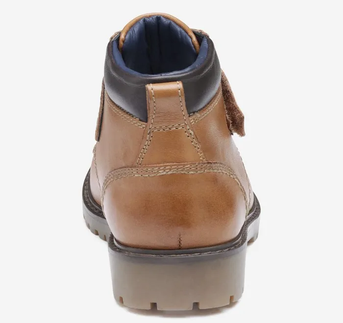 Johnston and Murphy Little Kid Patterson Boot Tan Full Grain Boys Little Kid