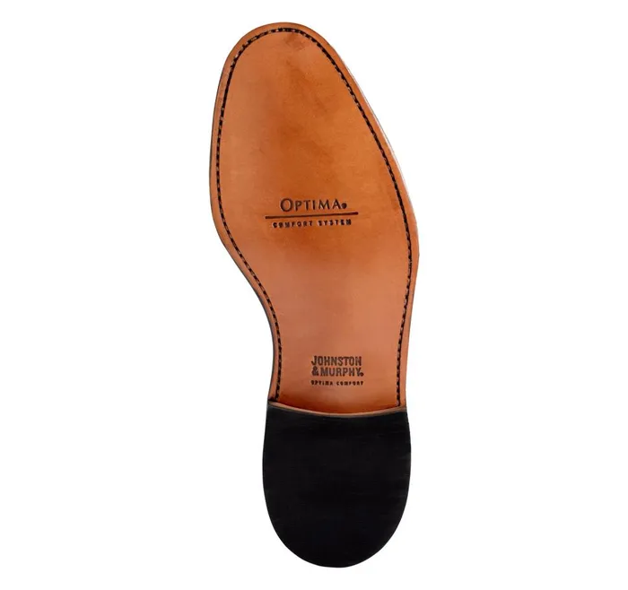Johnston and Murphy Melton Cap Toe Tan Calfskin Men LaceUps
