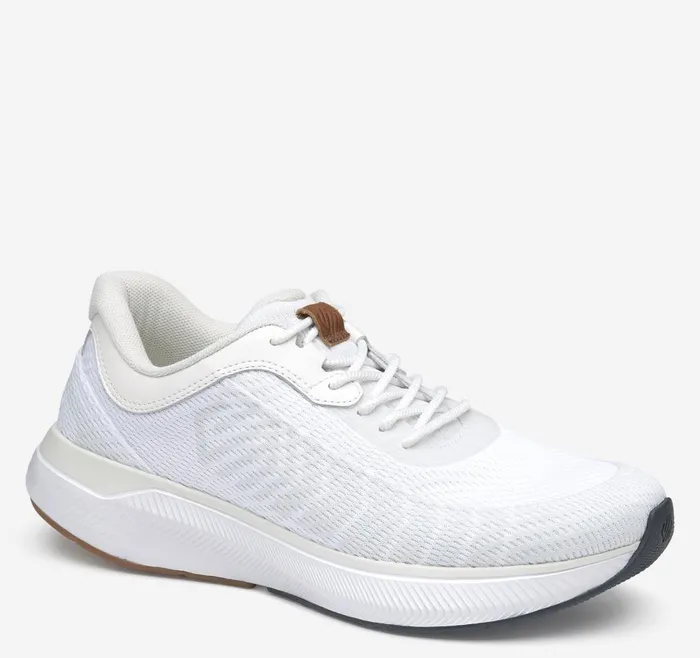 Johnston and Murphy Miles Knit UThroat White Knit Men Sneakers