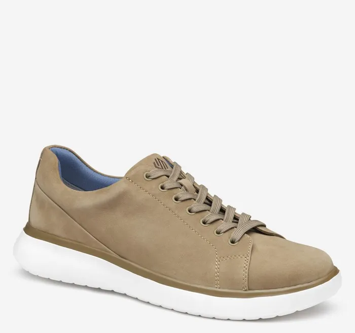 Johnston and Murphy Oasis LaceToToe Taupe Nubuck Men Sneakers