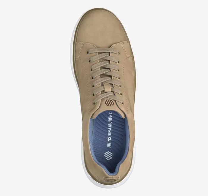 Johnston and Murphy Oasis LaceToToe Taupe Nubuck Men Sneakers Johnston and Murphy Oasis LaceToToe Taupe Nubuck Men Sneakers
