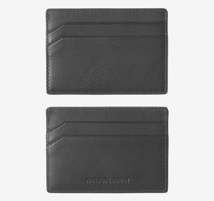 Johnston and Murphy Richmond Perforated Weekender Case Black Men Wallets