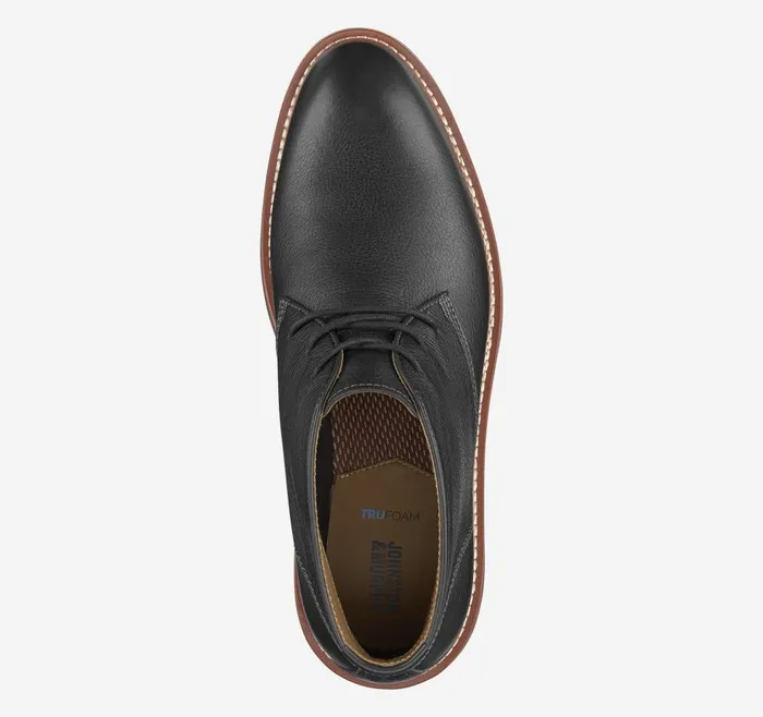 Johnston and Murphy Upton Chukka Black Full Grain Men Boots Johnston and Murphy Upton Chukka Black Full Grain Men Boots