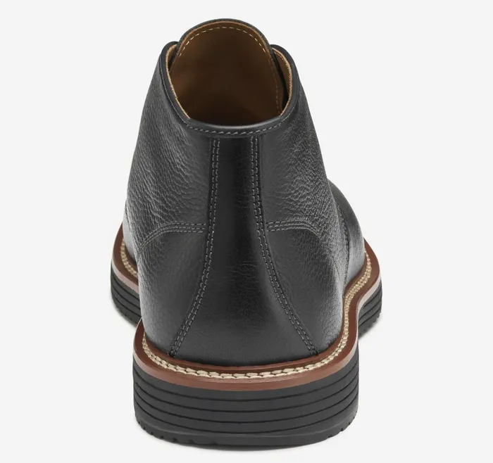 Johnston and Murphy Upton Chukka Black Full Grain Men Boots Johnston and Murphy Upton Chukka Black Full Grain Men Boots