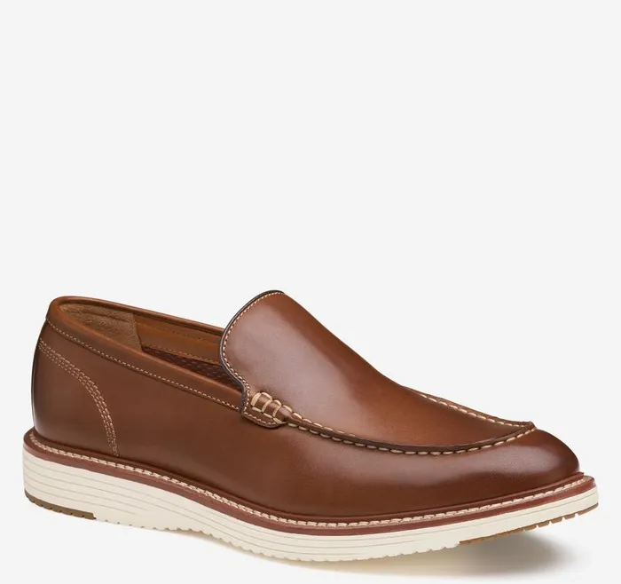 Johnston and Murphy Upton Venetian Tan Full Grain Men SlipOns