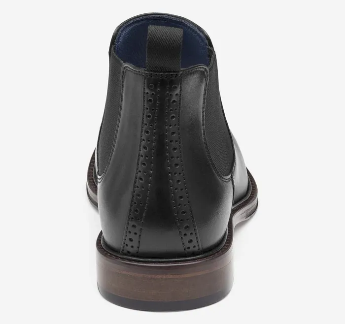 Johnston and Murphy XC Flex Raleigh Chelsea Black Full Grain Men Boots