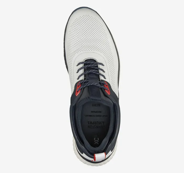 Johnston and Murphy XC4 H1Luxe Hybrid Whitenavy Full Grain Men Sneakers Johnston and Murphy XC4 H1Luxe Hybrid Whitenavy Full Grain Men Sneakers