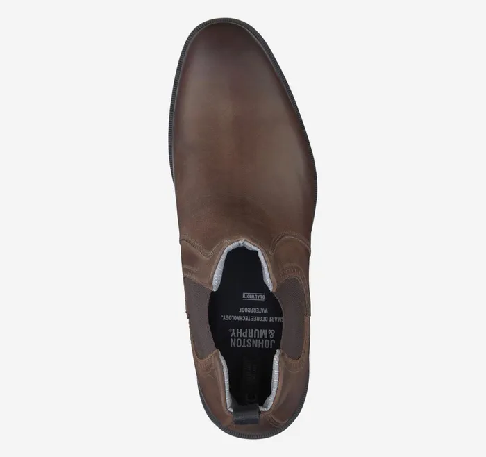 Johnston and Murphy XC4 Maddox Chelsea Boot Tan Oiled Full Grain Men Boots