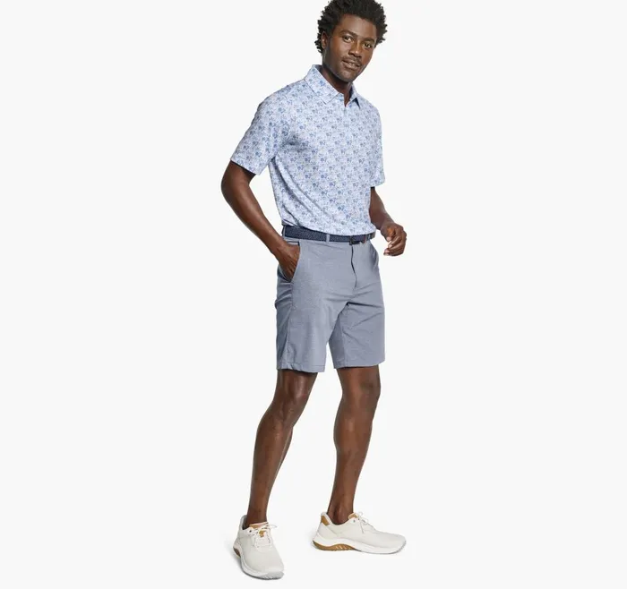 Johnston and Murphy XC4 Performance Polo Bluegray Filligree Men Polos and Tees Johnston and Murphy XC4 Performance Polo Bluegray Filligree Men Polos and Tees