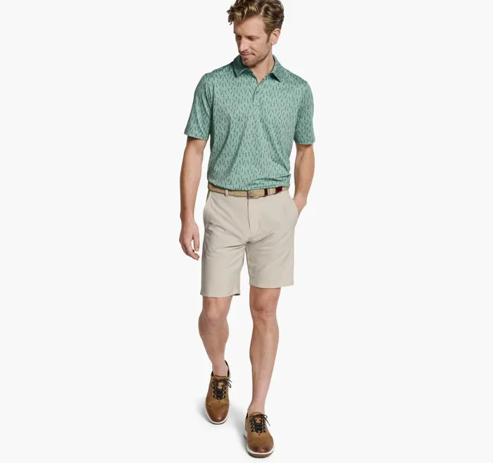 Johnston and Murphy XC4 Performance Polo Green Tonal Guitar Men Polos and Tees Johnston and Murphy XC4 Performance Polo Green Tonal Guitar Men Polos and Tees