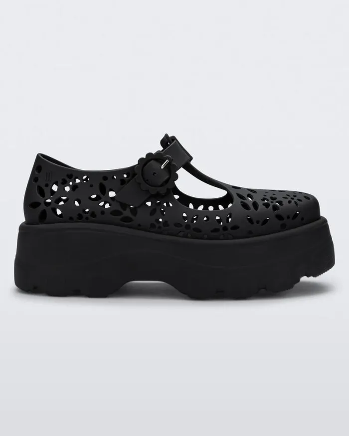 Kick Off Lace Black Women Melissa Platforms