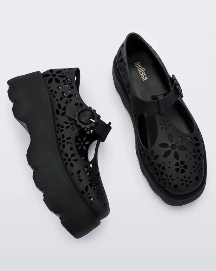 Kick Off Lace Black Women Melissa Platforms
