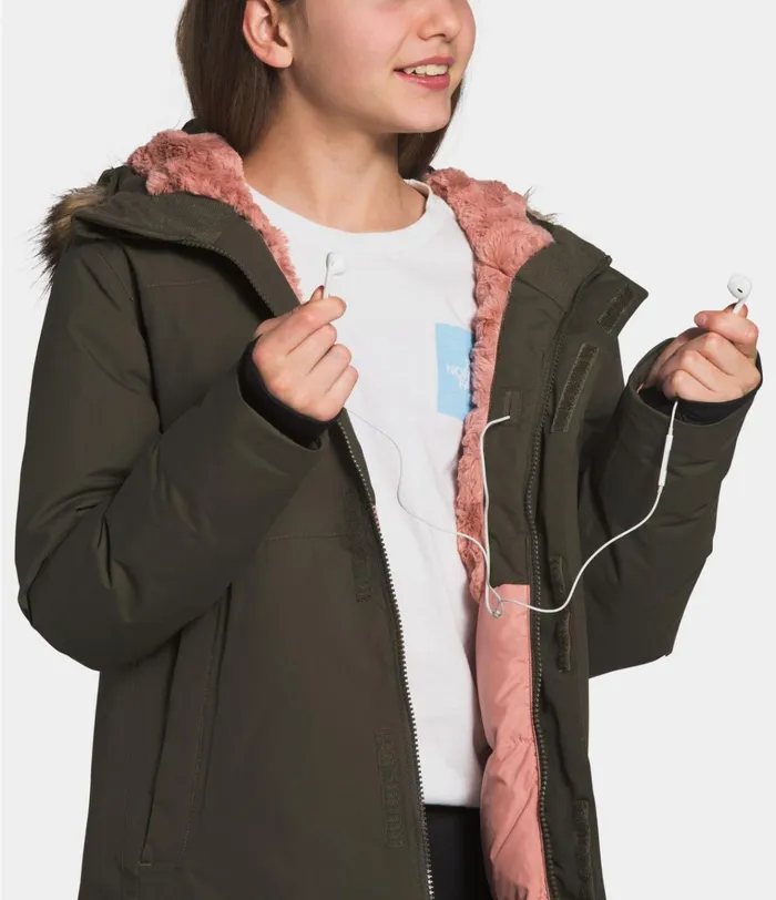 Kids Arctic Swirl Parka Vanadis Grey The North Face Jackets and Vests