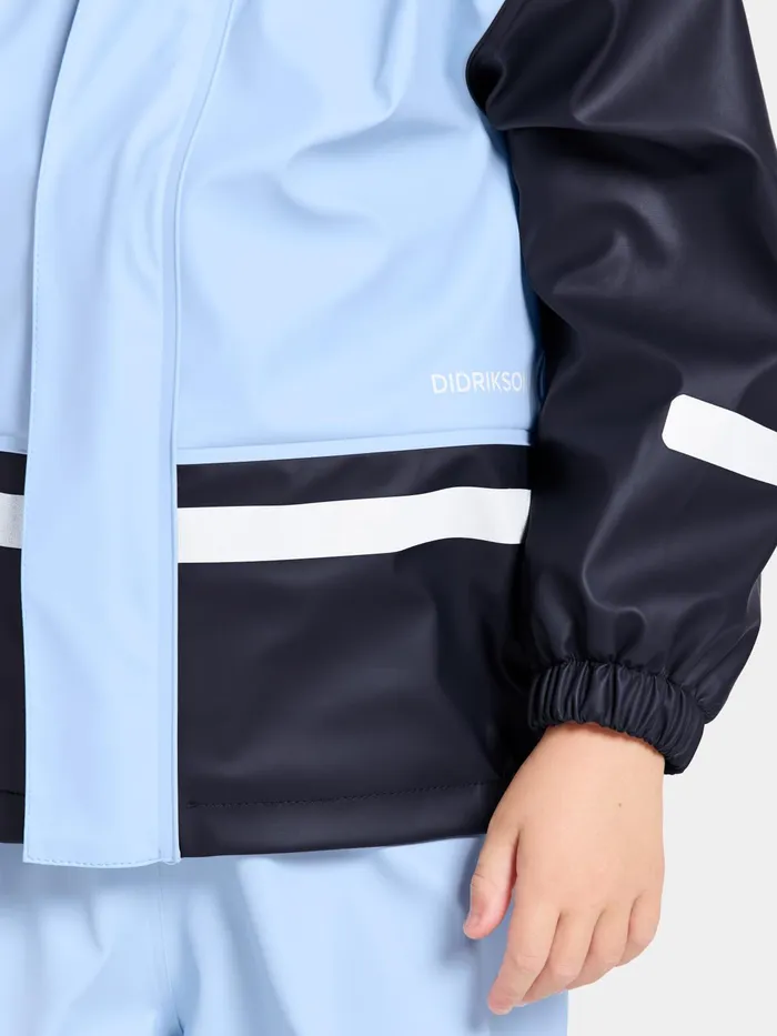 Kids Boardman Set Light Sea Blue Didriksons Lined Rain Set