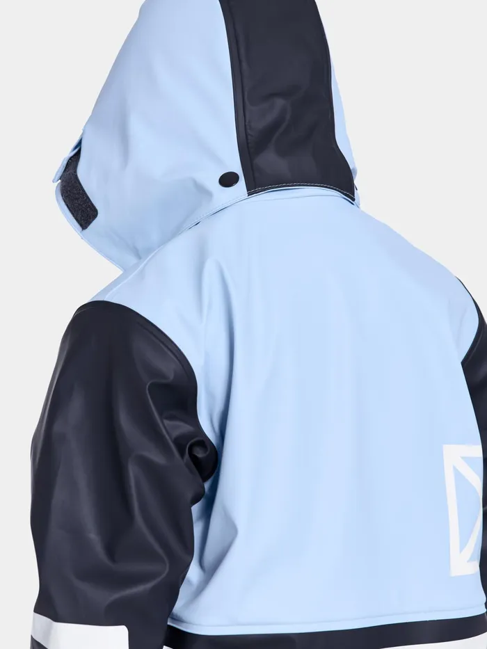Kids Boardman Set Light Sea Blue Didriksons Lined Rain Set