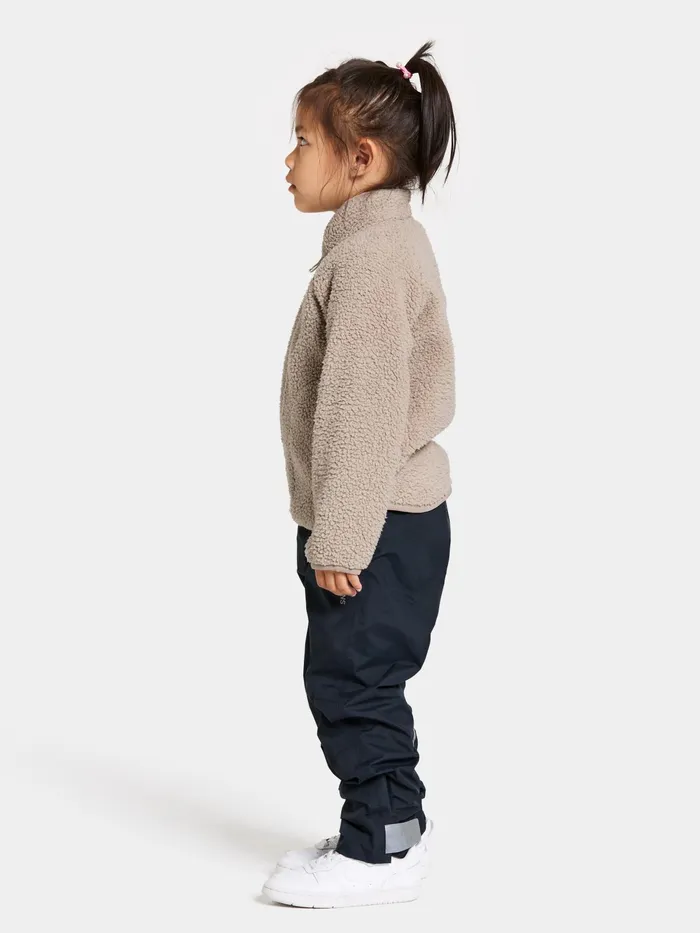 Kids Gibbs FullZip Beach Beige Didriksons Fleece and Midlayers