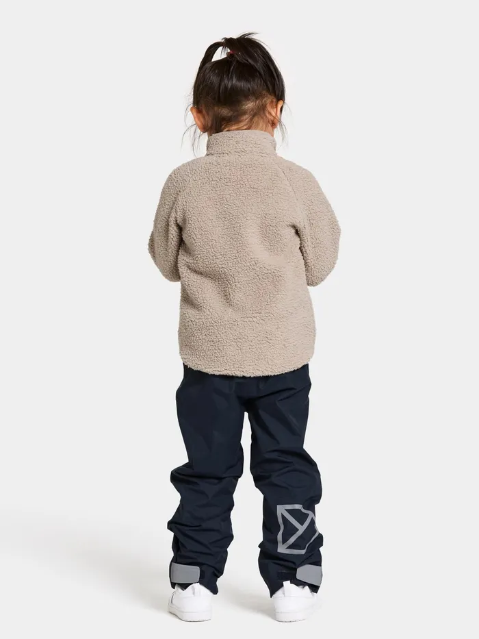 Kids Gibbs FullZip Beach Beige Didriksons Fleece and Midlayers